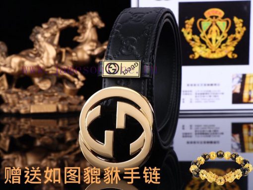 Belt Gucci GucciBelt recognition, complimentary punchThe material is 100% top layer cowhide, caggz8a1 - Image 3