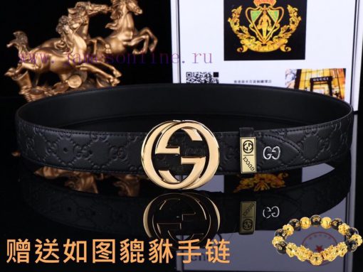 Belt Gucci GucciBelt recognition, complimentary punchThe material is 100% top layer cowhide, sqqawppj - Image 5
