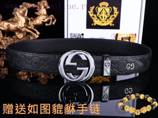 Belt Gucci GucciBelt recognition, complimentary punchThe material is 100% top layer cowhide, caggz8a1 - Image 8