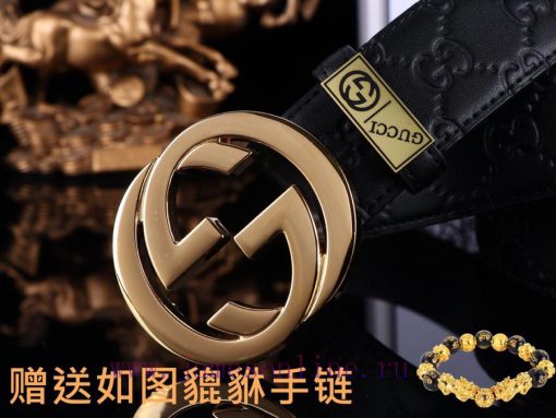 Belt Gucci GucciBelt recognition, complimentary punchThe material is 100% top layer cowhide, sqqawppj - Image 7