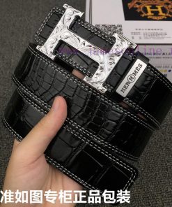 Hermes Hermes crocodile patternGrade: Italian imported 100% top layer cowhide, Hermes. Herm 9l33drsg