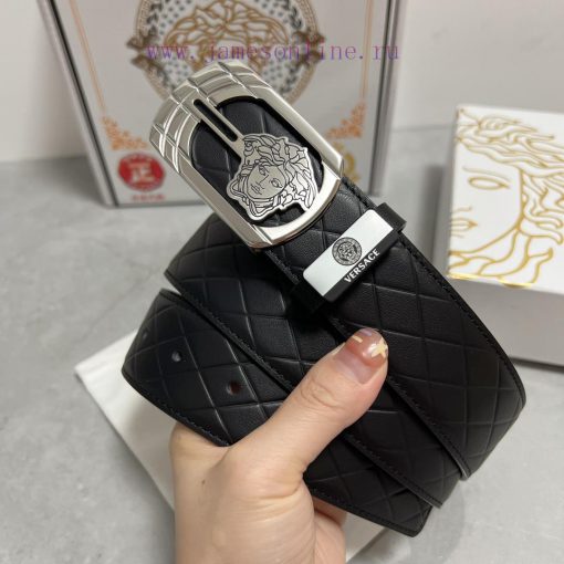Versace. VersaceMaterial: Leather Belt with 100% Head Layer. The leather belt is guaranteed klxor302 - Image 3