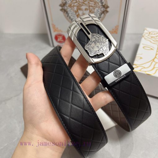 Versace. VersaceMaterial: Leather Belt with 100% Head Layer. The leather belt is guaranteed w7phrfio - Image 5