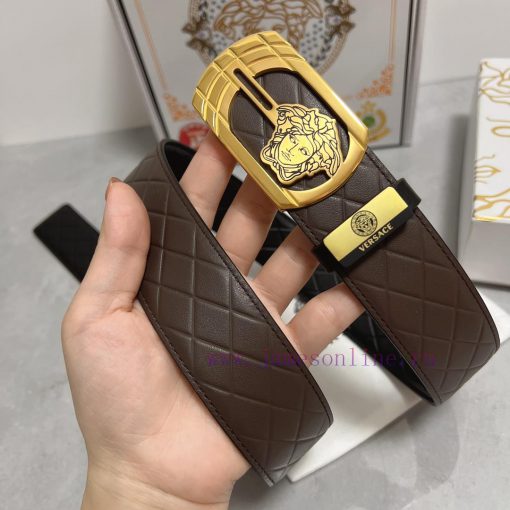 Versace. VersaceMaterial: Leather Belt with 100% Head Layer. The leather belt is guaranteed zypyqyop - Image 5