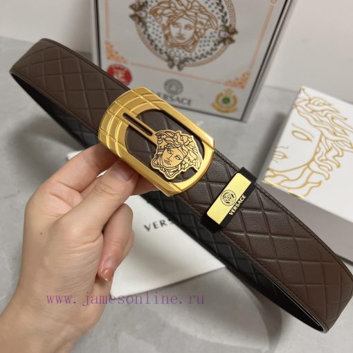 Versace. VersaceMaterial: Leather Belt with 100% Head Layer. The leather belt is guaranteed zypyqyop - Image 6