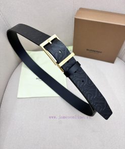 Burberry men's paired metal buckle, double-sided external waistband with top layer cowhide, 70q00kdp