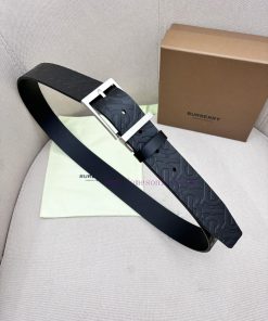 Burberry men's paired metal buckle, double-sided external waistband with top layer cowhide, s6q5w8uk