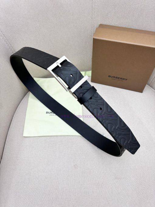 Burberry men's paired metal buckle, double-sided external waistband with top layer cowhide, s6q5w8uk