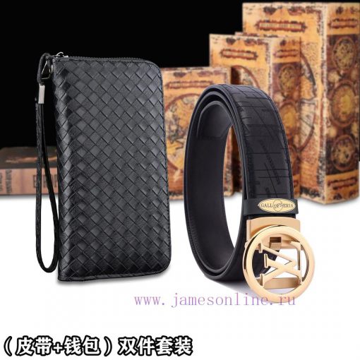 Belt and wallet two-piece setWooden box with accompanying picturesL @ V belt+wallet setBuckl ni54tq2z - Image 2