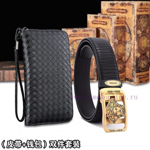 Belt and wallet two-piece setWooden box with accompanying picturesVERSACE Belt+Wallet SetBuc jnt1oy4t - Image 2