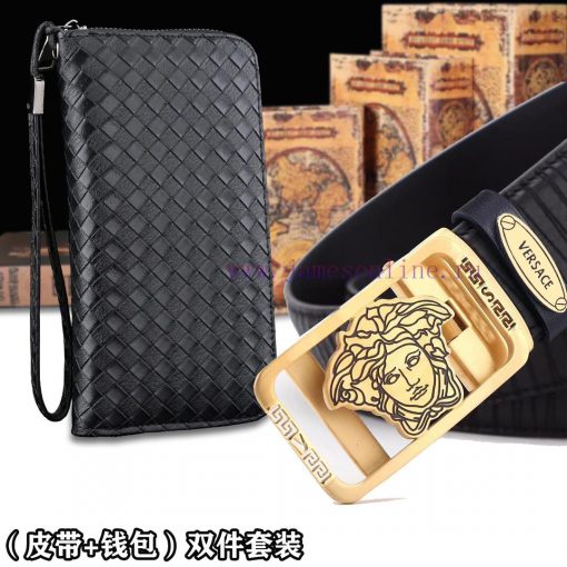 Belt and wallet two-piece setWooden box with accompanying picturesVERSACE Belt+Wallet SetBuc jnt1oy4t - Image 7