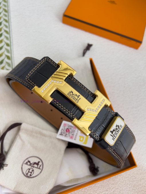 Hermes Hermes waist beltHanging buckle, classic pure steel material buckle head, double-side bm1qvelk - Image 5