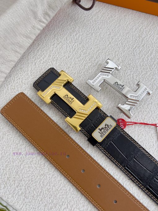 Hermes Hermes waist beltHanging buckle, classic pure steel material buckle head, double-side bm1qvelk - Image 10