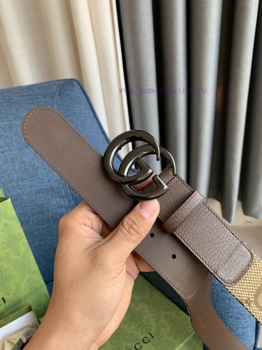 Gucci official website new large fabric genuine specification 4.0cm original quality top lay h79lwpyg - Image 4