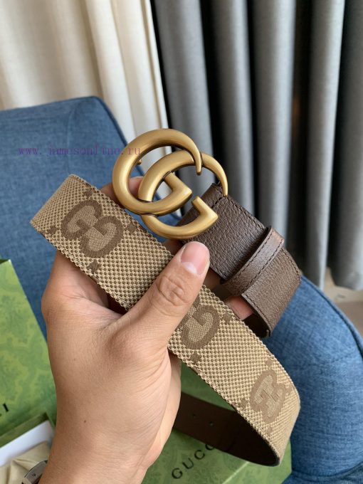 Gucci official website new large fabric genuine specification 4.0cm original quality top lay 9eh9rt28 - Image 3