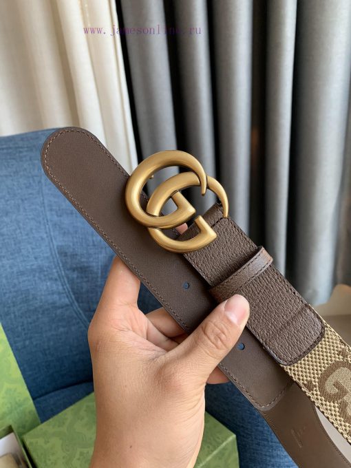 Gucci official website new large fabric genuine specification 4.0cm original quality top lay 9eh9rt28 - Image 4