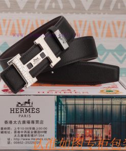Men's belt Hermes leather beltMen's belt material: 100% head layer cowhide belt, guaranteed noscfqxb