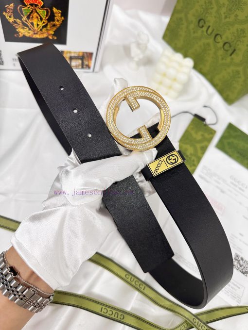 Belt Gucci Gucci️Belt made of 100% head layer cowhide, guaranteed genuine leather, 24k diamo aqsqoiu5 - Image 5