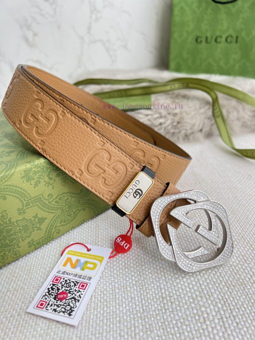 Gucci Gucci Belt ️ BeltHanging buckle, pure steel material with diamond studded buckle head, b4qiun37