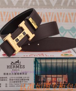 Men's belt Hermes leather beltMen's belt material: 100% head layer cowhide belt, guaranteed x21zjpzx