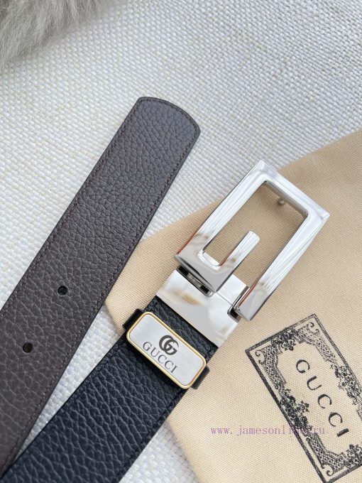 Gucci Gucci Belt ️ BeltHanging buckle, original rotating buckle made of pure copper material moxf4d6e - Image 10