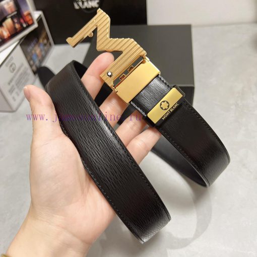 MontblancMaterial: Leather Belt with 100% Head Layer. The leather belt is guaranteed to be g l18vq4bj - Image 3
