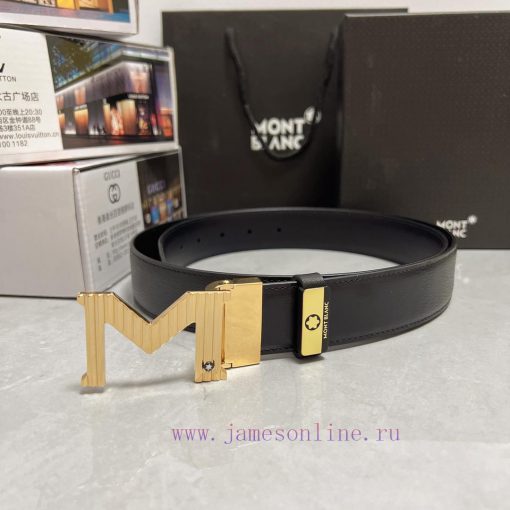 MontblancMaterial: Leather Belt with 100% Head Layer. The leather belt is guaranteed to be g l18vq4bj - Image 4