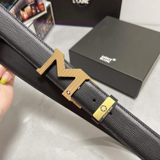 MontblancMaterial: Leather Belt with 100% Head Layer. The leather belt is guaranteed to be g l18vq4bj - Image 7