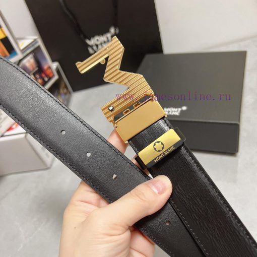 MontblancMaterial: Leather Belt with 100% Head Layer. The leather belt is guaranteed to be g l18vq4bj - Image 9