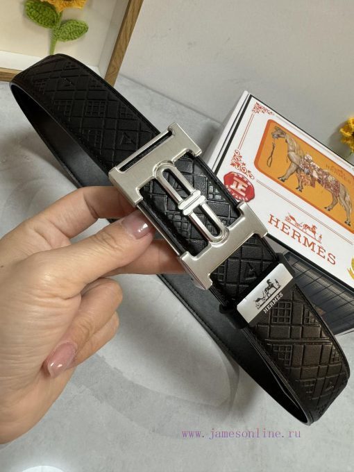 Hermes Hermès  Material: Leather Belt with 100% Head Layer. The leather belt is guaranteed t mexi63mh - Image 6
