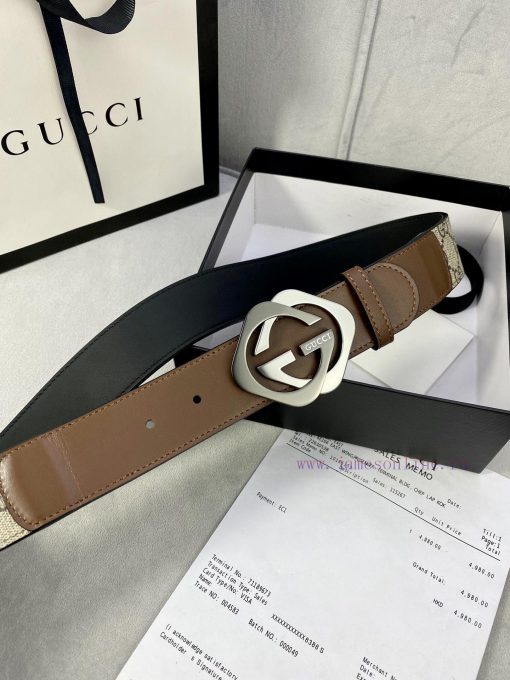 The Gucci belt with a width of 4.0cm made a stunning debut in the early autumn collection, f a2055uju - Image 3