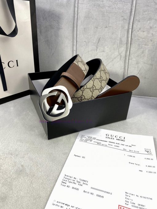 The Gucci belt with a width of 4.0cm made a stunning debut in the early autumn collection, f a2055uju - Image 4
