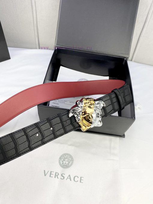 Width 4.0cm Versace is made of carefully selected imported cowhide. This deer leather belt i 3lbkuvrk - Image 3