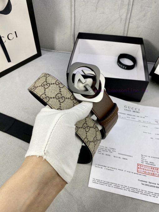 The Gucci belt with a width of 4.0cm made a stunning debut in the early autumn collection, f a2055uju - Image 6