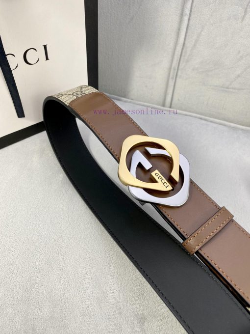 The Gucci belt with a width of 4.0cm made a stunning debut in the early autumn collection, f a2055uju - Image 8