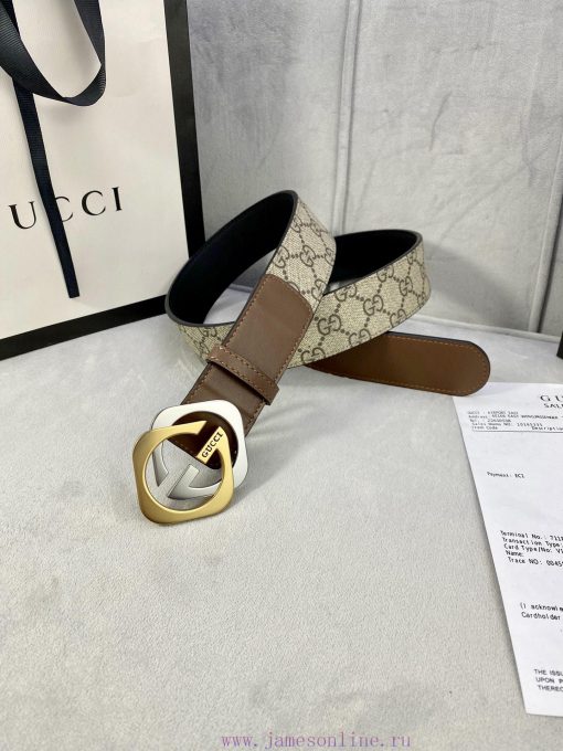 The Gucci belt with a width of 4.0cm made a stunning debut in the early autumn collection, f a2055uju - Image 9