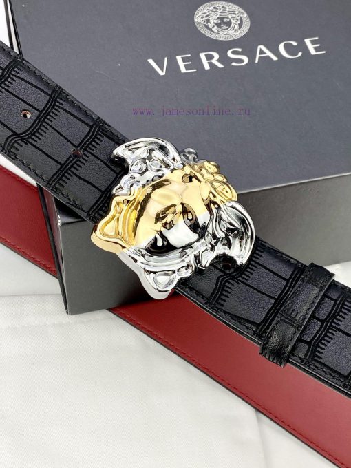 Width 4.0cm Versace is made of carefully selected imported cowhide. This deer leather belt i 3lbkuvrk - Image 7