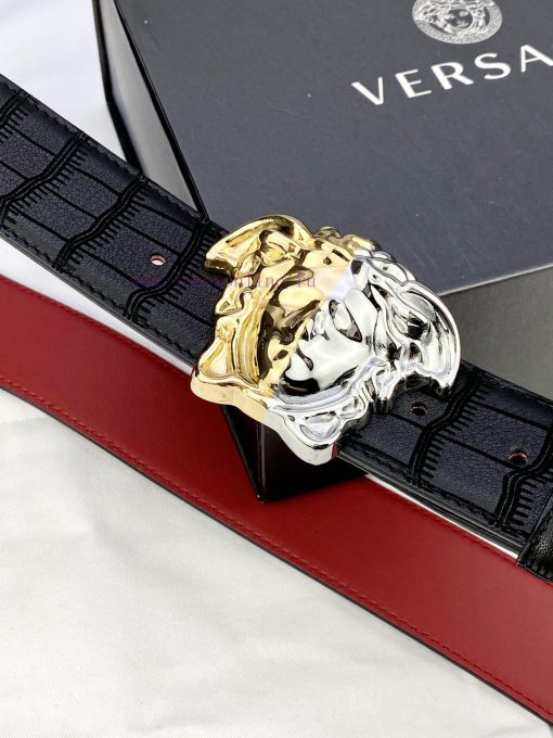 Width 4.0cm Versace is made of carefully selected imported cowhide. This deer leather belt i oo156lwu - Image 7