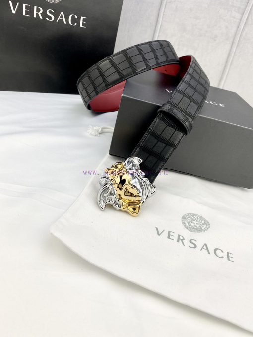 Width 4.0cm Versace is made of carefully selected imported cowhide. This deer leather belt i 3lbkuvrk - Image 9