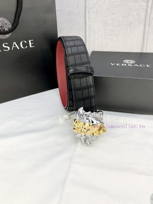 Width 4.0cm Versace is made of carefully selected imported cowhide. This deer leather belt i 3lbkuvrk - Image 10