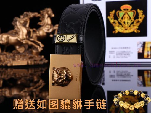 Belt Gucci GucciBelt recognition, complimentary punchThe material is 100% top layer cowhide, 8opbu5iq - Image 2