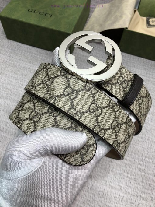 Gucci fabric, lined with a top layer of cowhide tree cream frosted bottom, paired with buckl 019fqea7 - Image 4