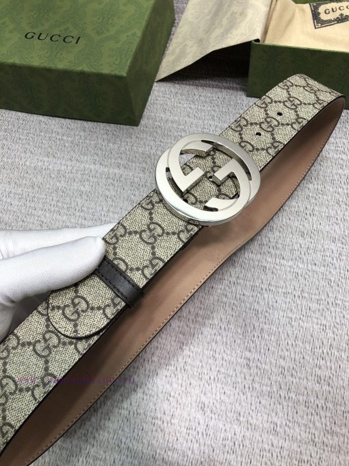 Gucci fabric, lined with a top layer of cowhide tree cream frosted bottom, paired with buckl 019fqea7 - Image 7