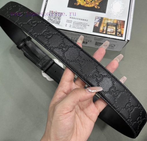 Belt Gucci Gucci ️ Diamond studdedBelt made of 100% head layer cowhide, guaranteed genuine l eshn2spi - Image 9