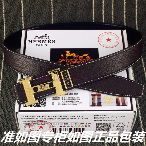 Hermes Her..mes️Identify and receive a punch as a giftMaterial: 100% head layer cowhide belt bayeqvzh - Image 7