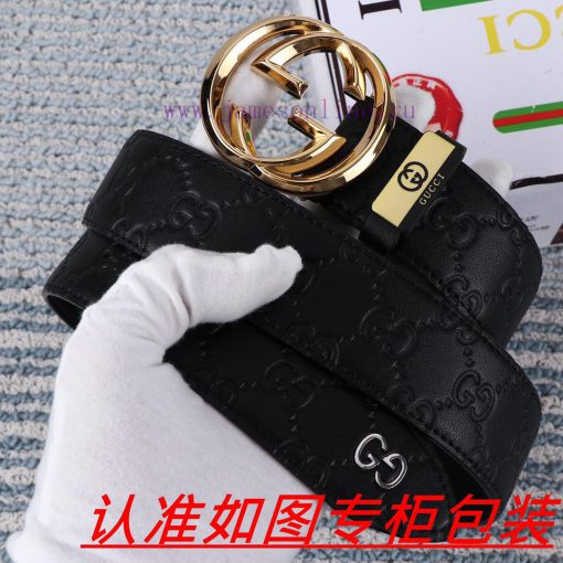 Men's belt Gucci Gucci️Men's leather belt is made of 100% head layer cowhide, ensuring that ikld37f1 - Image 2