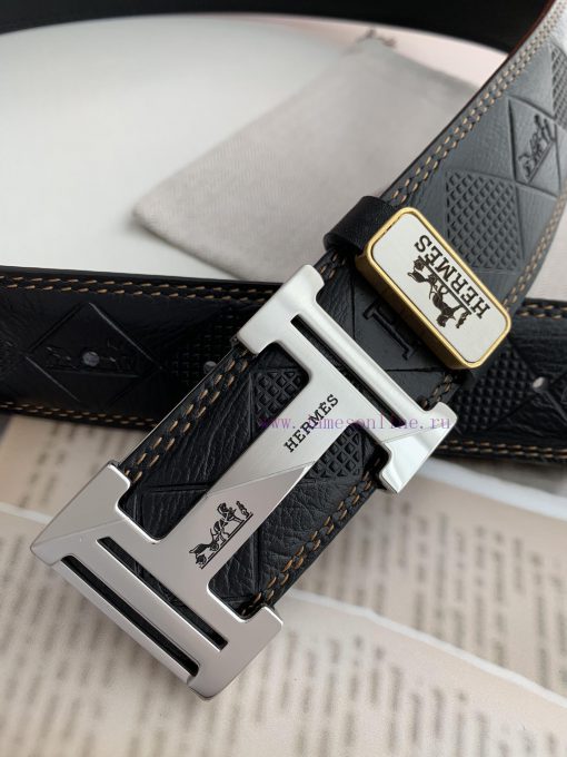 Hermes Hermes️Hanging buckle, classic H-patterned pure steel buckle head, photographed in re b7u3evyt - Image 7