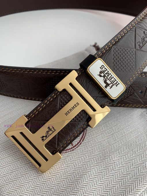 Hermes Hermes️Hanging buckle, classic H-patterned pure steel buckle head, photographed in re fj09arho - Image 8