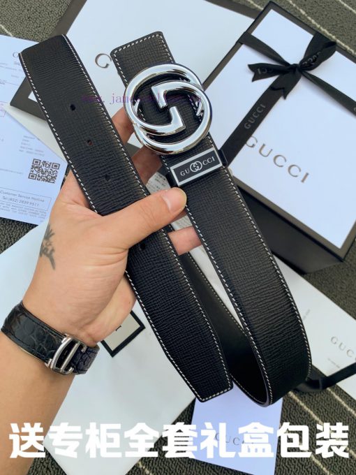 Belt Gucci Gucci double-sidedThe waist belt is made of 100% cowhide, ensuring that the genui fnenjnda - Image 4
