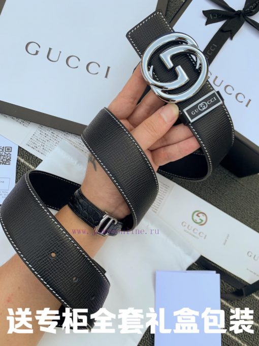 Belt Gucci Gucci double-sidedThe waist belt is made of 100% cowhide, ensuring that the genui fnenjnda - Image 5